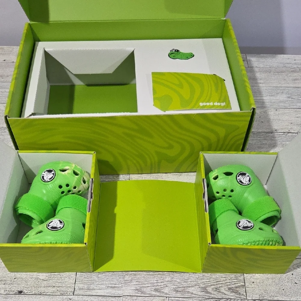 Barkbox CROCS MEDIUM Lime Green For DOGS